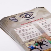 Full color exercise class flyers